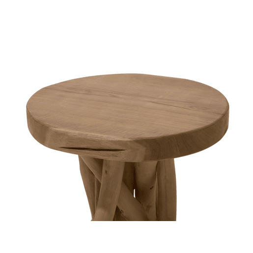Mesa de apoio MERRITT Madeira de teca Castanho