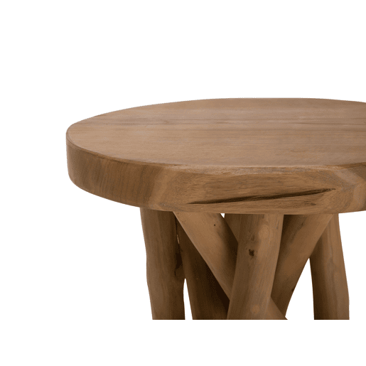 Mesa de apoio MERRITT Madeira de teca Castanho