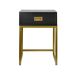 Beliani Mesa auxiliar LARGO 40x40 Beliani Mesa auxiliar LARGO 40x40 Blanco
