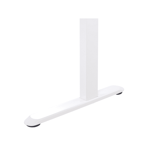 Secretária de pé ajustável eletricamente KENLY CastanhoBranco 120 cm 60 cm com entrada USB