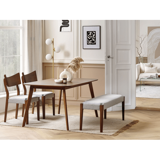 Mesa de jantar EPHRATA Mogno escuro 150 cm 90 cm Mesa de jantar EPHRATA Mogno escuro 150 cm 90 cm