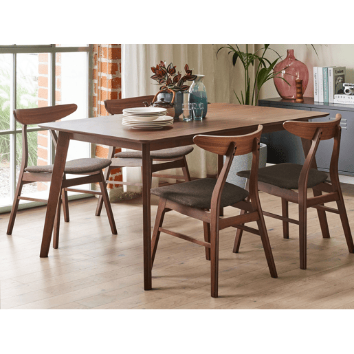 Mesa de jantar EPHRATA Mogno escuro 150 cm 90 cm Mesa de jantar EPHRATA Mogno escuro 150 cm 90 cm
