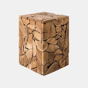 Mesa de apoio NELSON Madeira de teca Castanho