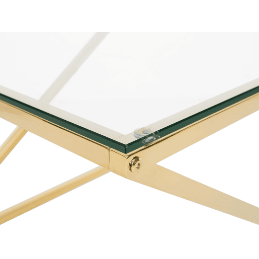 Mesa de centro BEVERLY Vidro Dourado Mesa de centro BEVERLY Vidro Dourado