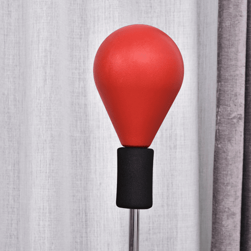 HOMCOM Punching Ball Ajustável em Altura com Base Recarregável Punching Ball de Boxe com Suporte e Luvas para Adultos e Adolescentes Ø48x136-154 cm Vermelho