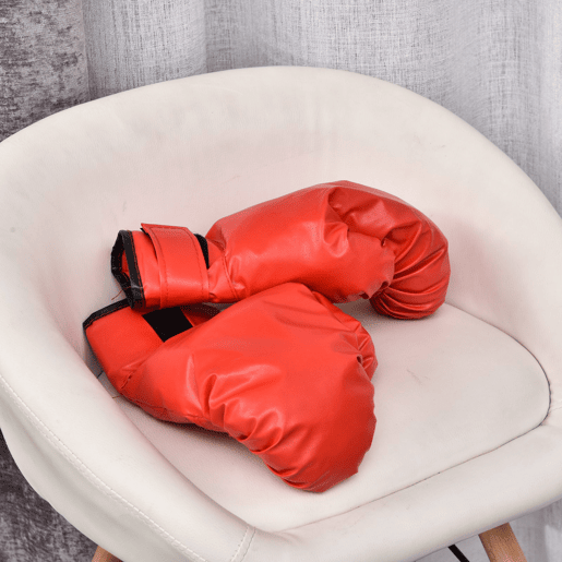 HOMCOM Punching Ball Ajustável em Altura com Base Recarregável Punching Ball de Boxe com Suporte e Luvas para Adultos e Adolescentes Ø48x136-154 cm Vermelho