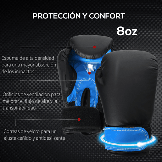 HOMCOM Saco de Boxe Profissional Puching Bag com Luvas de 8 oz Gancho e Bolsa de Armazenamento Saco de Areia de Treinamento para Adultos e Adolescentes Ø25x102 cm Azul HOMCOM Saco de Boxe Profissional Puching Bag com Luvas de 8 oz Gancho e Bolsa de Armazenamento Saco de Areia de Treinamento para Adultos e Adolescentes Ø25x102 cm Azul