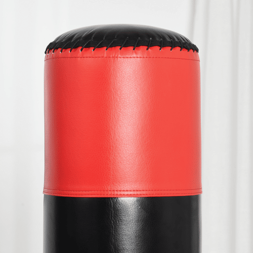 HOMCOM Saco de Boxe em Pé Saco de Boxe para Adultos com Grande Base Preenchível de Areia e Água e Molas Amortecedoras Ø60x180 cm Preto e Vermelho