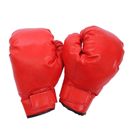 HOMCOM Punching Ball de Boxe com Altura Ajustável de 4 Níveis Base Recarregável com Água ou Areia e Luvas para Adolescentes Ø43x125-145 cm Vermelho e Preto