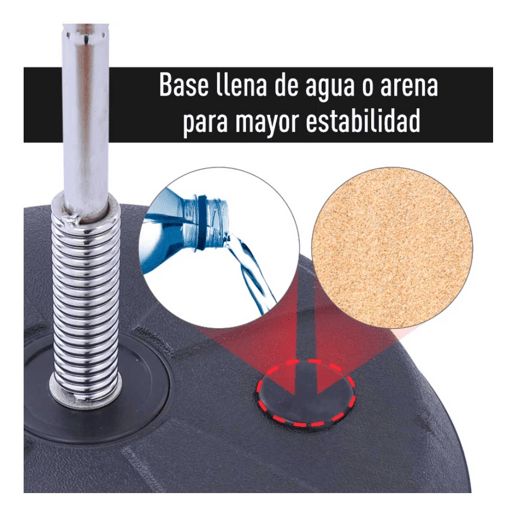 HOMCOM Punching Ball de Boxe com Altura Ajustável de 4 Níveis Base Recarregável com Água ou Areia e Luvas para Adolescentes Ø43x125-145 cm Vermelho e Preto