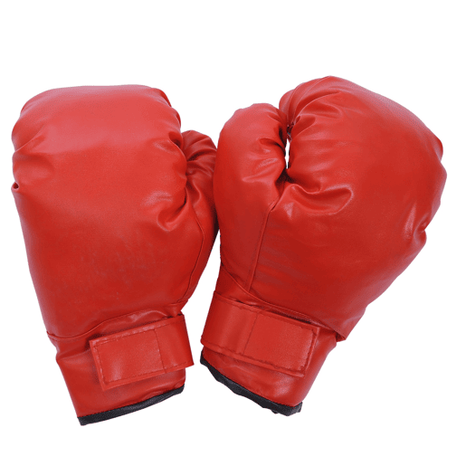HOMCOM Punching Ball de Boxe com Altura Ajustável de 4 Níveis Base Recarregável com Água ou Areia e Luvas para Adolescentes Ø43x125-145 cm Vermelho e Preto