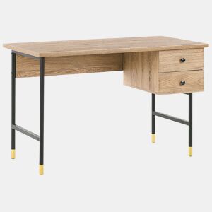 Secretária ABILEN Castanho claro 120 cm 60 cm com arrumação