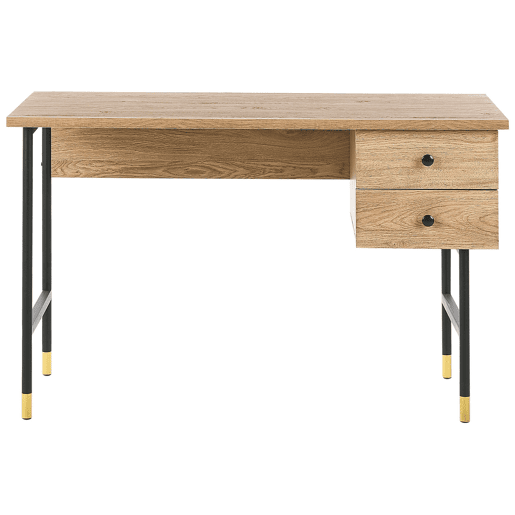 Secretária ABILEN Castanho claro 120 cm 60 cm com arrumação