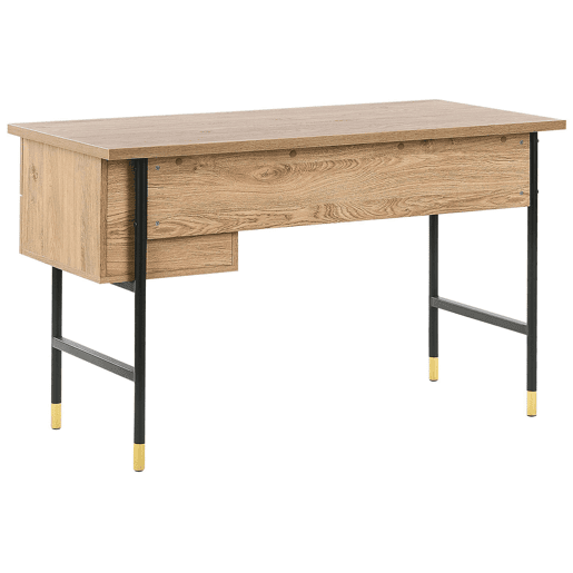 Secretária ABILEN Castanho claro 120 cm 60 cm com arrumação