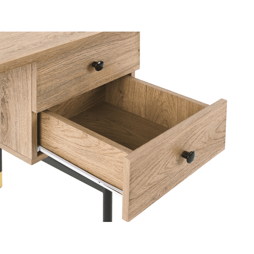 Secretária ABILEN Castanho claro 120 cm 60 cm com arrumação