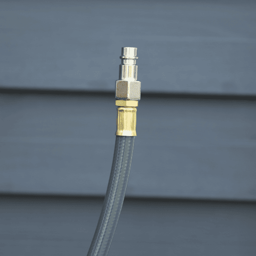 DURHAND Carretel de Mangueira de Ar Comprimido Automático de 15m Conector de 14'' BSP com Suporte para Parede Giratório 180° Diámetro Interno 38'' (9,5x15 mm) Cinza