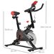 Bicicleta Estática Acero y ABS HOMCOM, deportes y ocio - fitness Bicicleta Estática Acero y ABS HOMCOM, deportes y ocio - fitness Multicolor