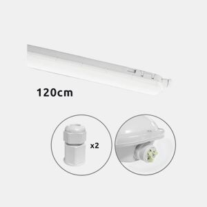 Downlight em policarbonato cor cinzenta série lazurite 120cm