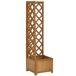 Jardinera con Enrejado Madera de Abeto Outsunny Jardinera con Enrejado Madera de Abeto Outsunny Marrón
