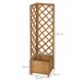 Jardinera con Enrejado Madera de Abeto Outsunny Jardinera con Enrejado Madera de Abeto Outsunny Marrón