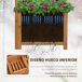 Jardinera con Enrejado Madera de Abeto Outsunny Jardinera con Enrejado Madera de Abeto Outsunny Marrón