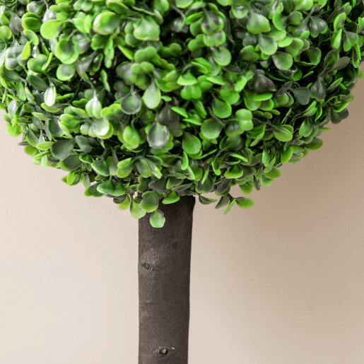 HOMCOM Conjunto de 2 Plantas Artificiais Decorativas 60cm Buxos Artificiais em Vaso para Decoração de Interior e Exterior Ø20x60 cm Verde