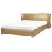 Beliani Cama Poliéster PARIS 215x228 Beliani Cama Poliéster PARIS 215x228 Dorado