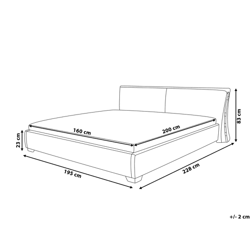 Cama Pele PARIS 160 x 200 cm Dourado