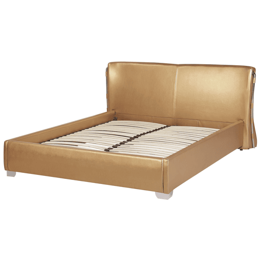 Cama Pele PARIS 160 x 200 cm Dourado
