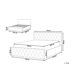 Beliani Cama con almacenaje Piel sintética ROCHEFORT 170x214 Beliani Cama con almacenaje Piel sintética ROCHEFORT 170x214 Gris Oscuro
