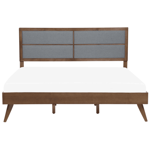 Cama POISSY 180 x 200 cm Madeira escura de freixo
