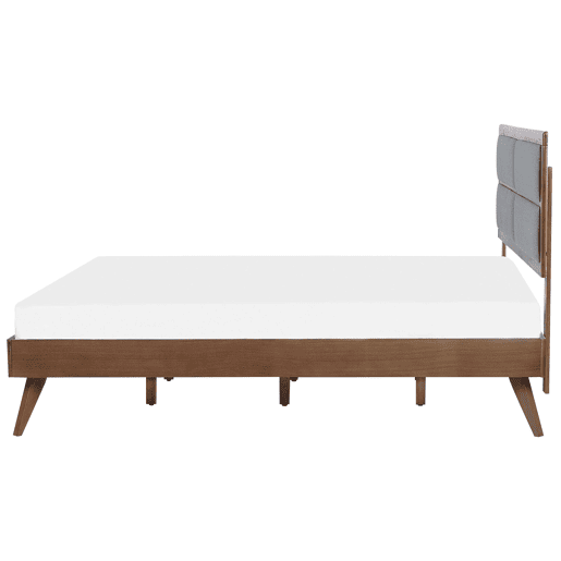 Cama POISSY 180 x 200 cm Madeira escura de freixo