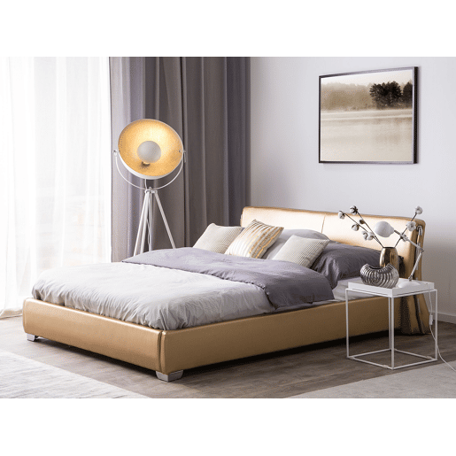Cama Pele PARIS 140 x 200 cm Dourado