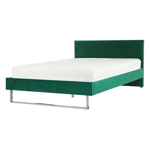 Cama Veludo BELLOU 140 x 200 cm Verde