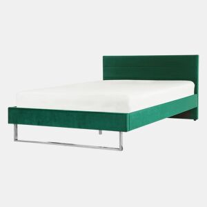 Cama Veludo BELLOU 140 x 200 cm Verde