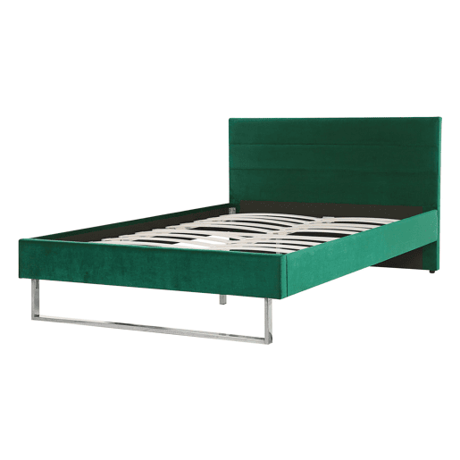 Cama Veludo BELLOU 140 x 200 cm Verde