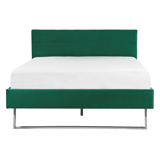 Cama Veludo BELLOU 140 x 200 cm Verde