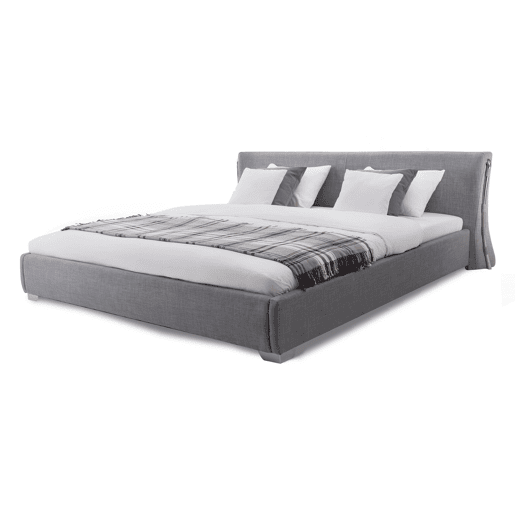 Cama Tecido PARIS 140 x 200 cm Cinzento Cama Tecido PARIS 140 x 200 cm Cinzento