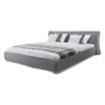 Cama Tecido PARIS 140 x 200 cm Cinzento