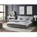 Beliani Cama de agua Terciopelo NANTES 168x237 Beliani Cama de agua Terciopelo NANTES 168x237 Gris Claro