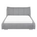 Beliani Cama de agua Terciopelo NANTES 168x237 Beliani Cama de agua Terciopelo NANTES 168x237 Gris Claro