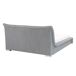 Beliani Cama de agua Terciopelo NANTES 168x237 Beliani Cama de agua Terciopelo NANTES 168x237 Gris Claro