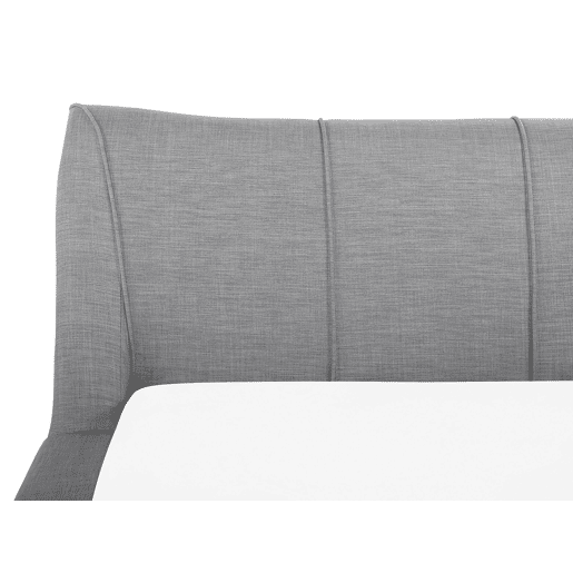 Cama Tecido NANTES 140 x 200 cm Cinzento claro
