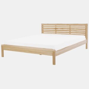 Cama Madeira CARNAC 180 x 200 cm Castanho claro