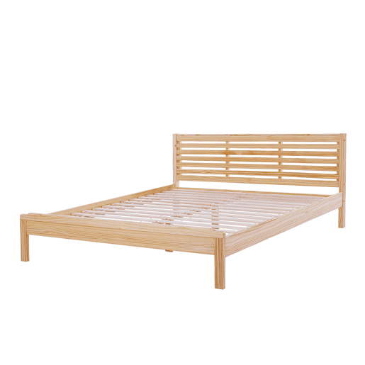 Cama Madeira CARNAC 180 x 200 cm Castanho claro