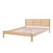Beliani Cama Madera de caucho CARNAC Beliani Cama Madera de caucho CARNAC Marrón