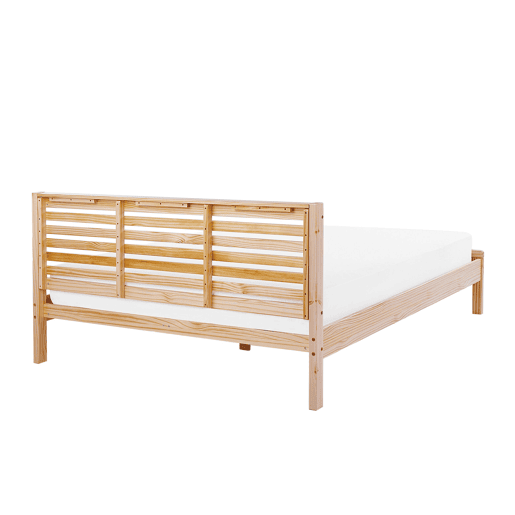Cama Madeira CARNAC 180 x 200 cm Castanho claro