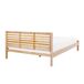 Beliani Cama Madera de caucho CARNAC Beliani Cama Madera de caucho CARNAC Marrón