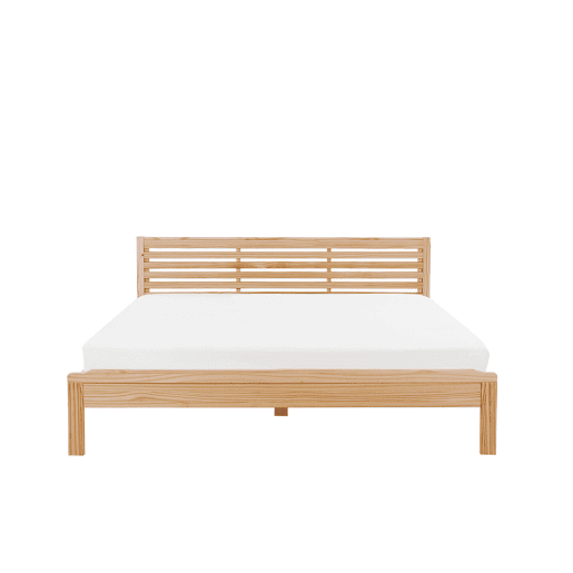 Cama Madeira CARNAC 180 x 200 cm Castanho claro