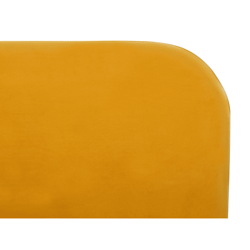 Cama Veludo FLAYAT 160 x 200 cm Amarelo